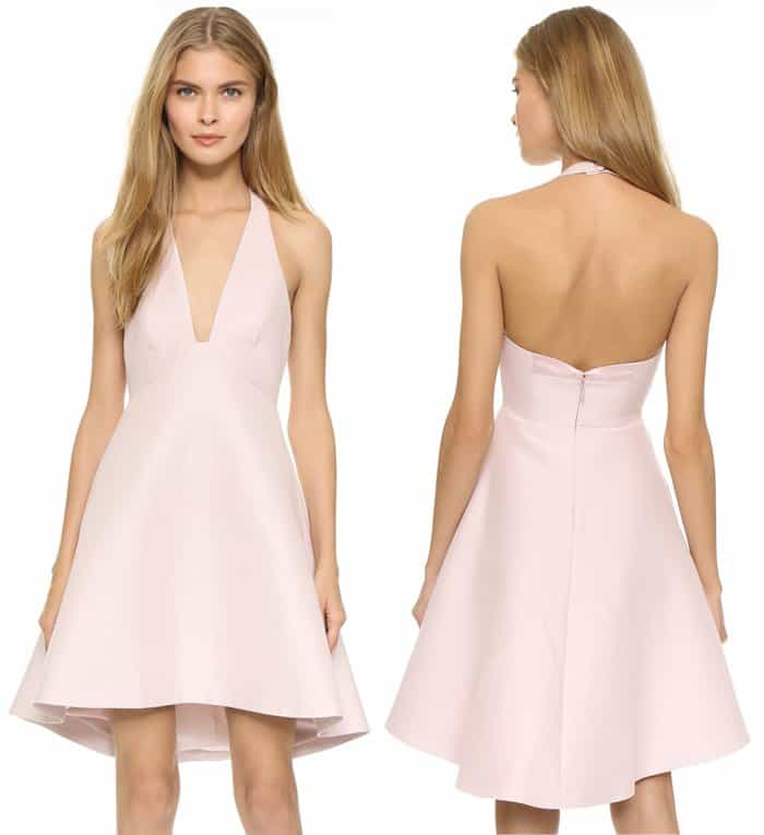 Halston Heritage Structured Halter Dress
