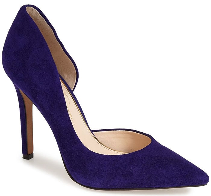 Jessica Simpson Claudette Heels Deep Purple