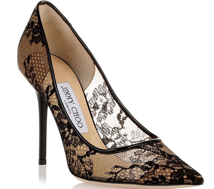 Jimmy Choo "Abel" Lace Pumps