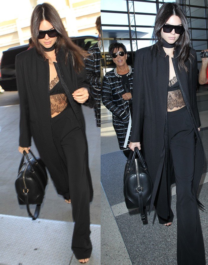 Kendall Jenner rockingstretch viscose Sally LaPointe pants