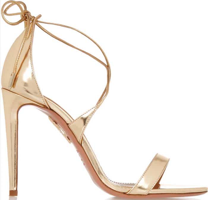 Aquazzura Linda Sandals Gold