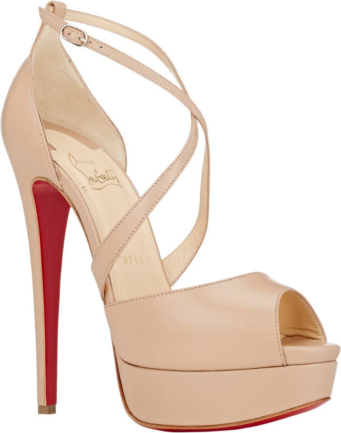 Christian Louboutin Cross Me Platform Sandals