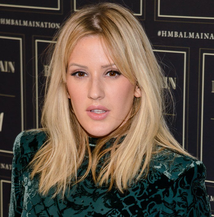 Ellie Goulding wears head-to-toe Balmain x HM for the new collection's launch