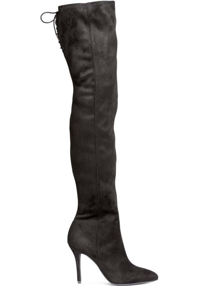 Black HM Thigh High Boots
