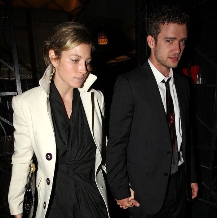 Justin Timberlake and Jessica Biel met for the first time at a birthday party in 2007