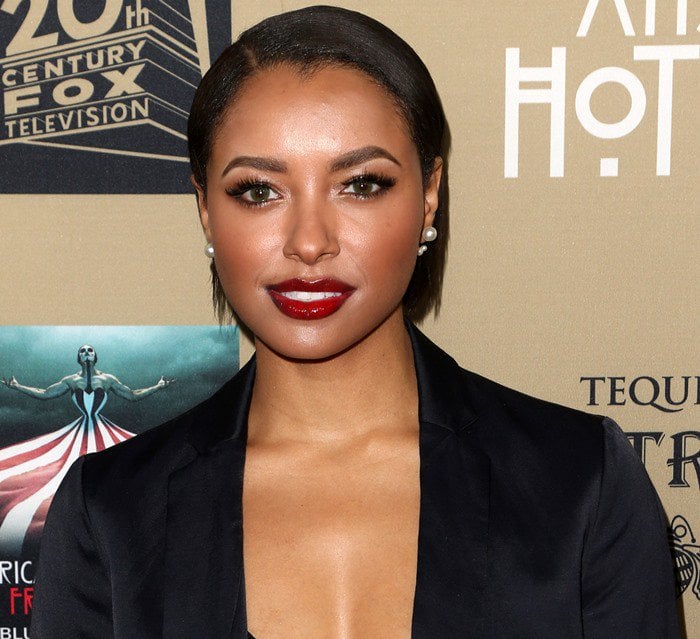Kat Graham at the premiere of FX’s American Horror Story: Hotel held at the Regal Cinemas LA Live in Los Angeles on October 3, 2015