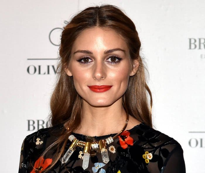 New Yorker Olivia Palermo dazzles at Brown Thomas in Ireland for the Ciate London brand launch on October 9, 2015