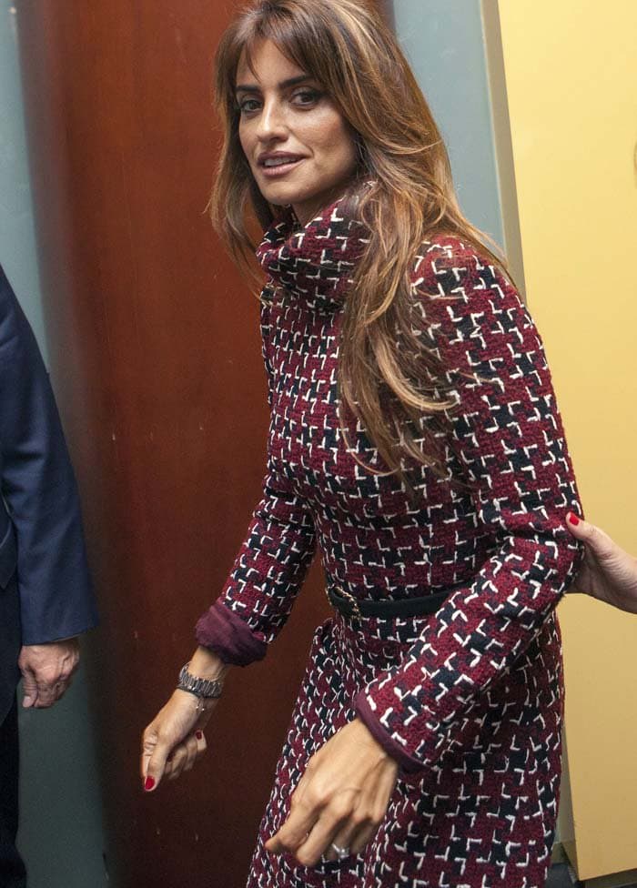 Penélope Cruz during a photocall at Viceroy headquarters in Madrid
