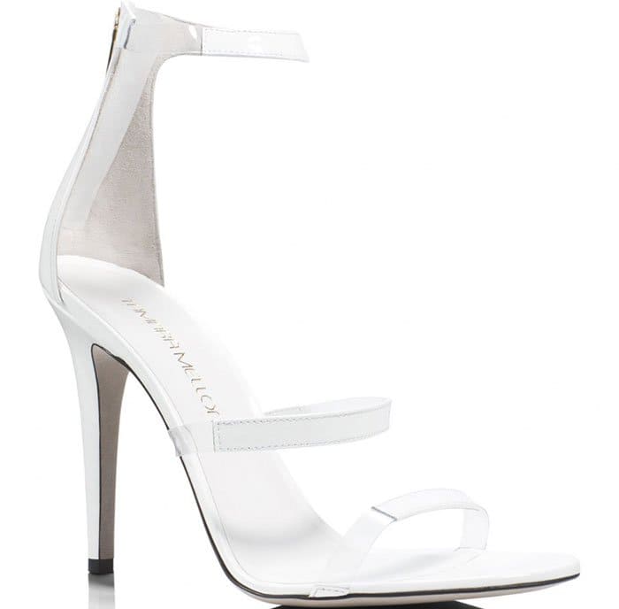 Tamara Mellon Frontline Sandals White