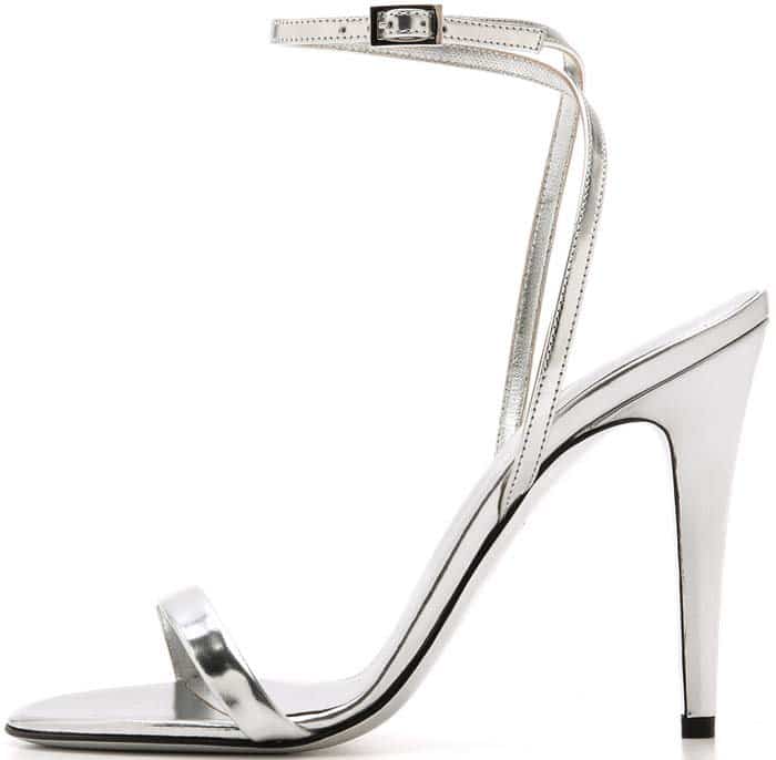 Tamara Mellon Silver Lipstick Sandals