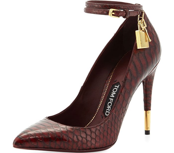 Tom Ford Ankle-Lock Pumps Python