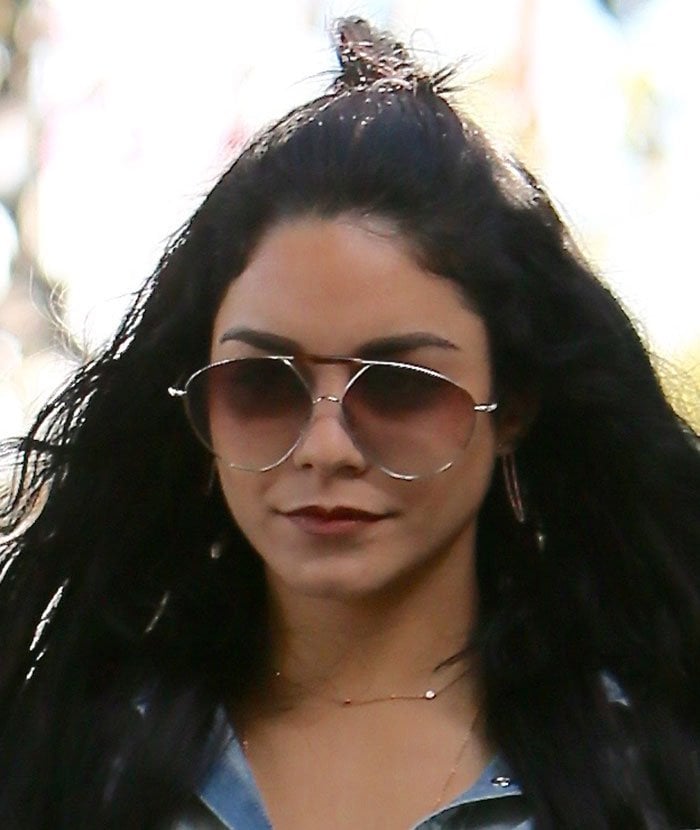 Vanessa Hudgens goes on a coffee run at Alfred Coffee Kitchen