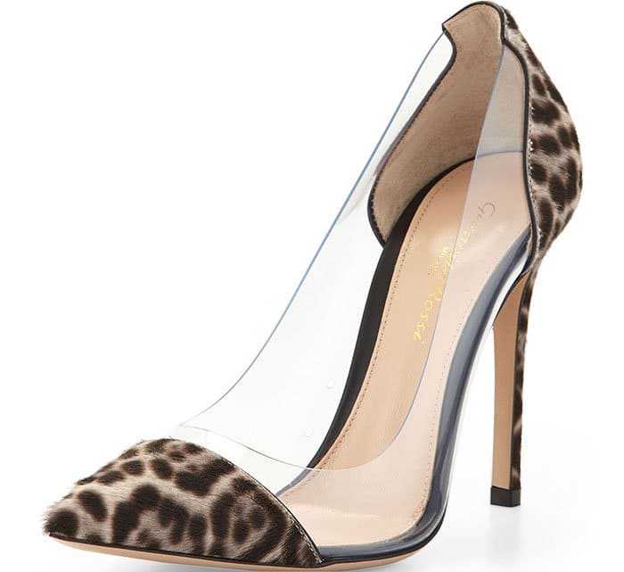 Gianvito Rossi Plexi Pumps Calf-Hair