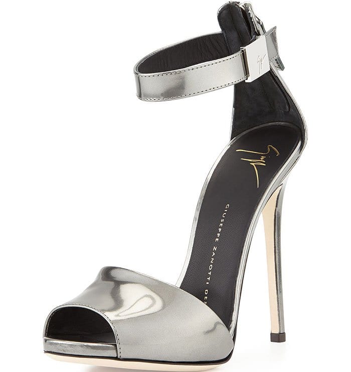 Giuseppe Zanotti Metallic Ankle-Strap Sandals