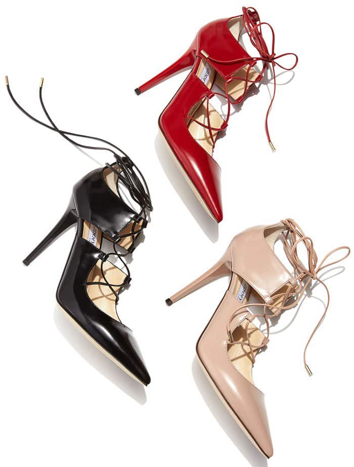 Jimmy Choo Hoops Lace-Up Pumps