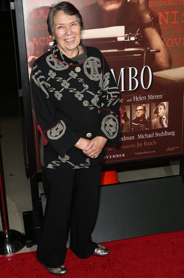 Nikola Trumbo attends the premiere in a relaxed, understated ensemble, offering a grounded counterpoint to the film’s red-carpet glamour