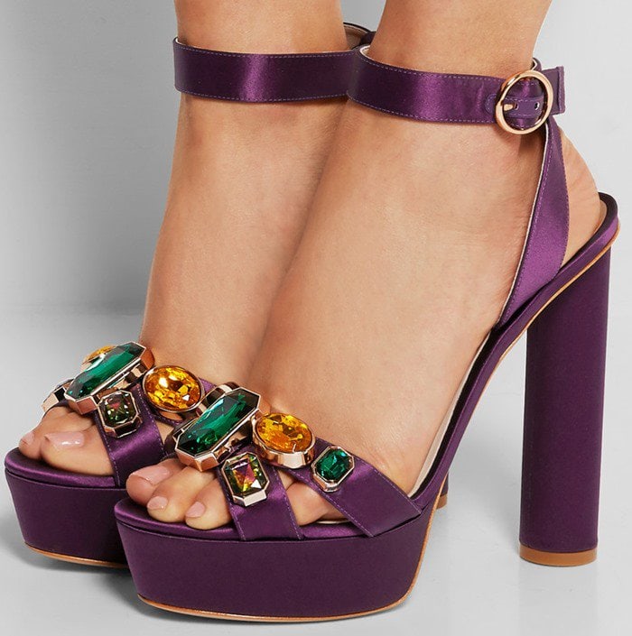 Sophia Webster Amanda Platform Sandals Purple