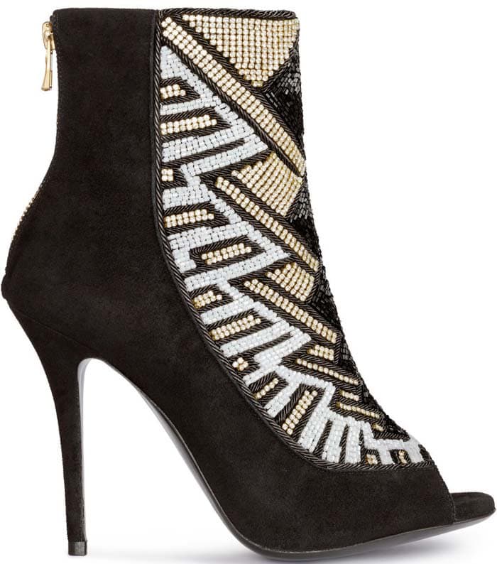 Balmain x HM Beaded Suede Pumps