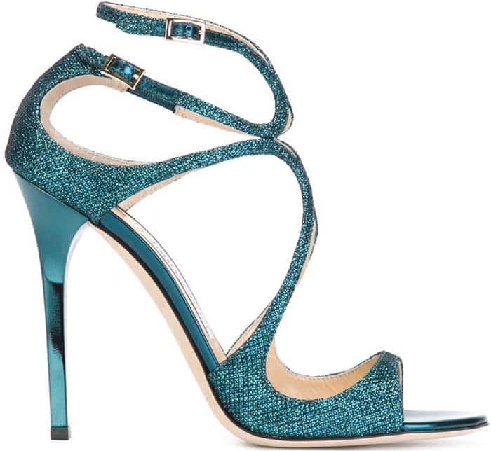 Jimmy Choo Lance Glitter Sandals
