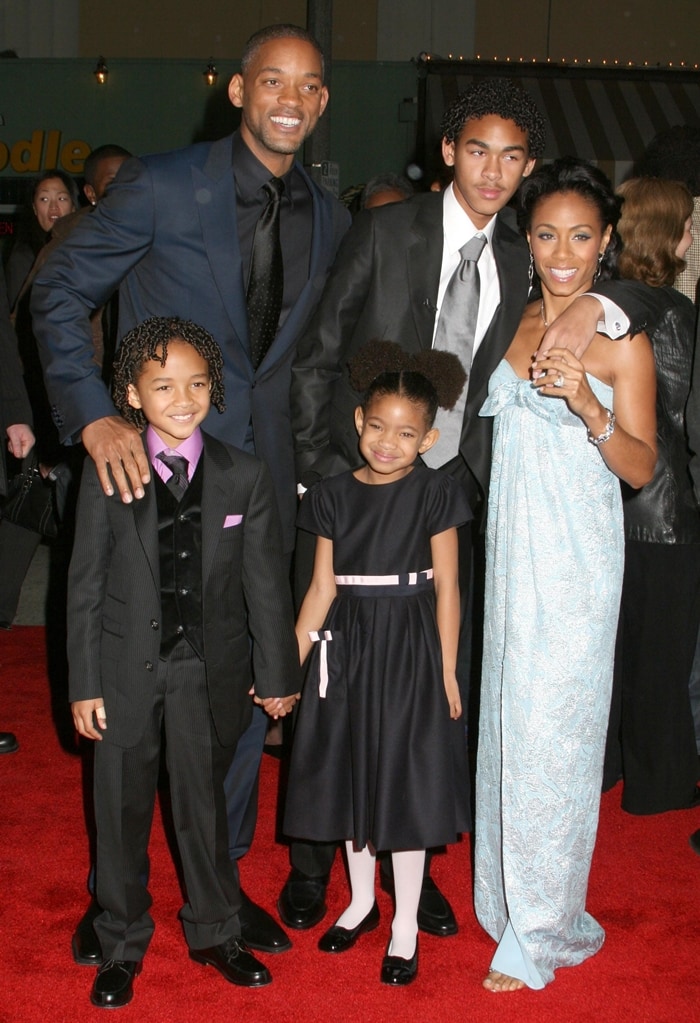Trey Smith, Jada Pinkett Smith, Thandiwe Newton, Willow Smith, Will Smith, and Jaden Smith