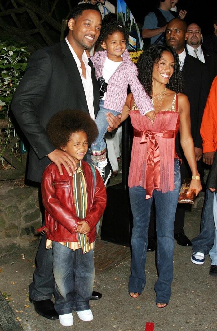 Will Smith and Jada Pinkett Smith with Jayden and Willow
