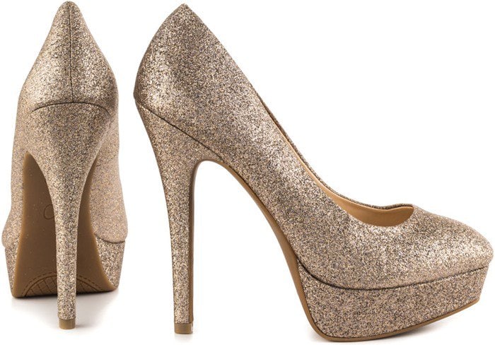 Jessica Simpson Bette in Soft Gold Dusty Glitter