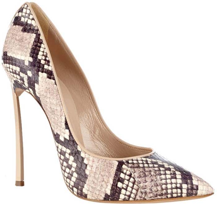 Reptile Mixed Casadei "Blade" Pumps