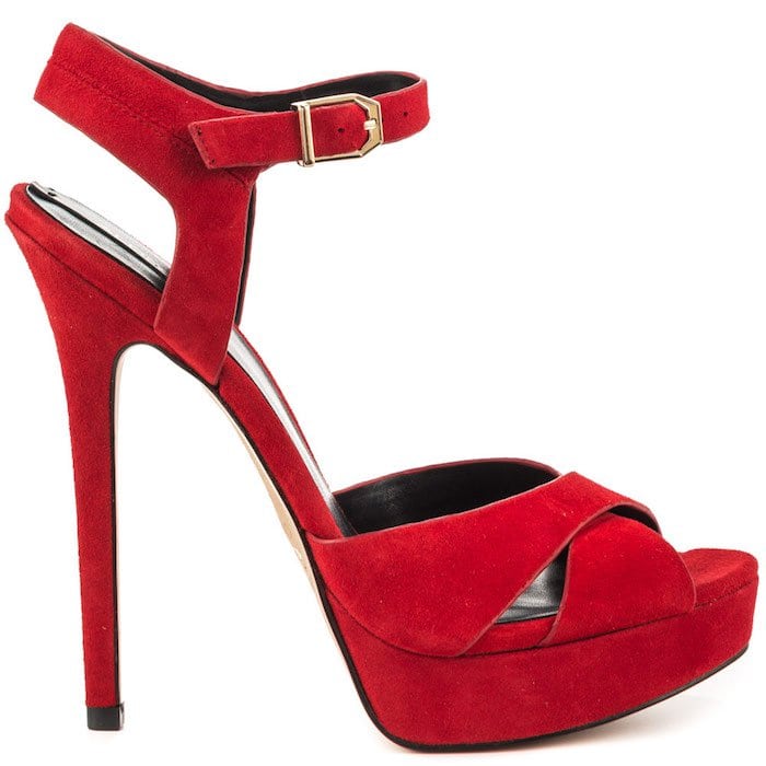Red Aldo Zaong Platform Sandals