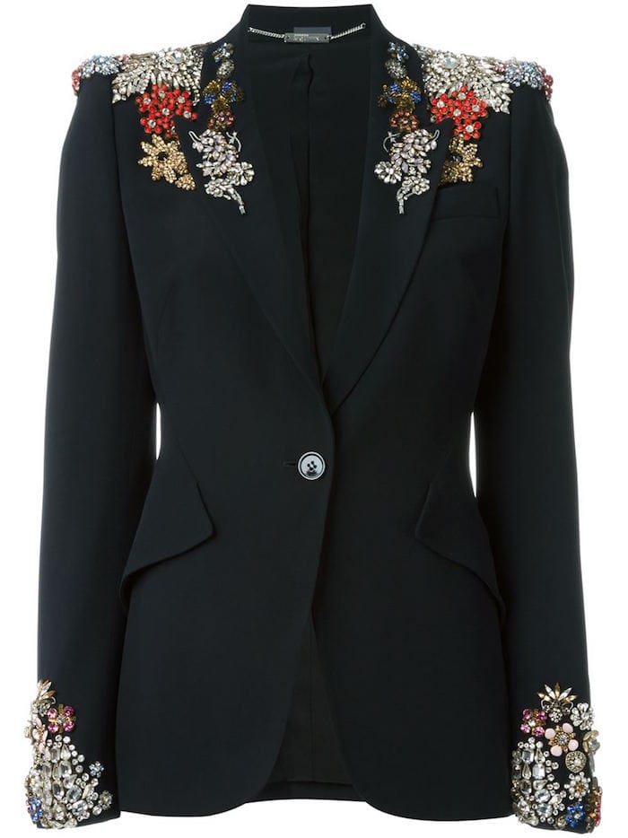 Alexander McQueen Embellished Blazer