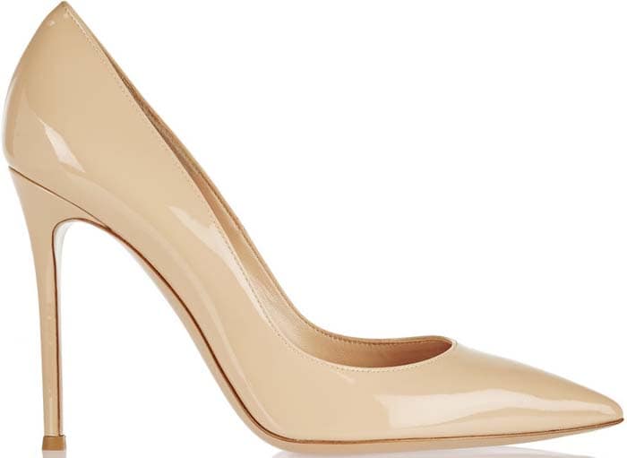 Gianvito Rossi Patent Pumps Nude