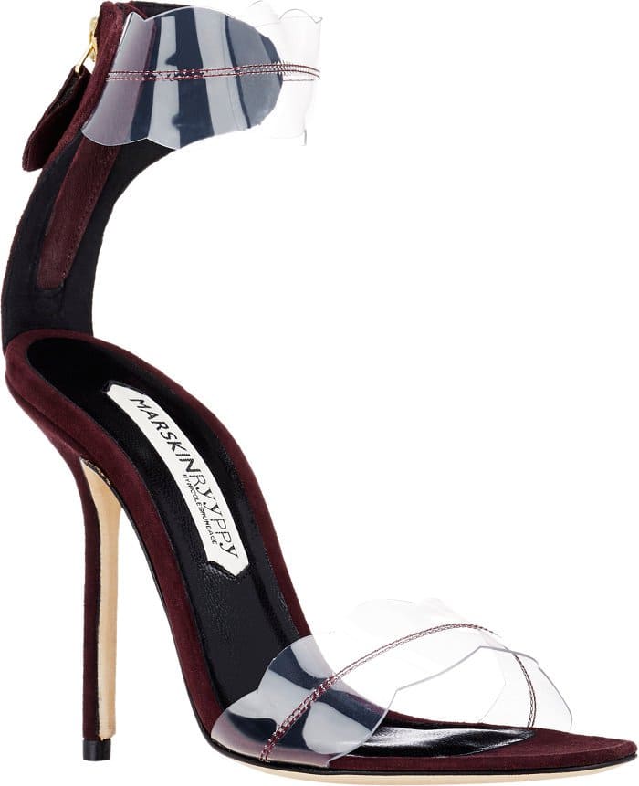 Marskinryyppy Pauwau Ankle-Strap Sandals in Bordeaux