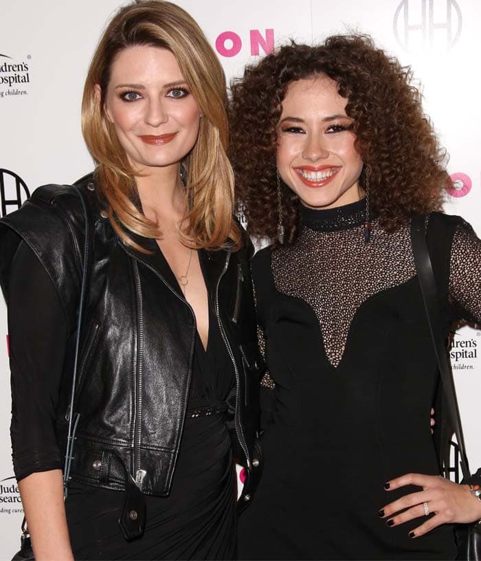 Actresses Mischa Barton (L) and Dora Madison attend the Muses and Music party hosted by NYLON Magazine at No Vacancy