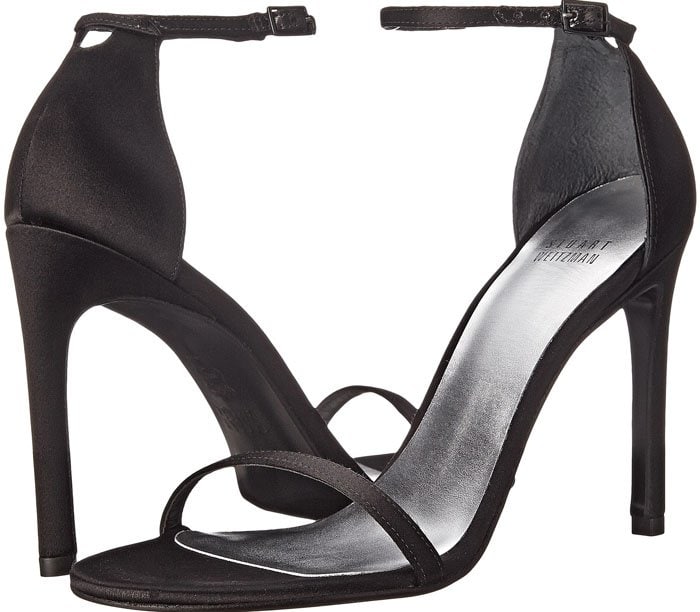 Stuart Weitzman Bridal Evening Collection 'Nudist' in Black Satin