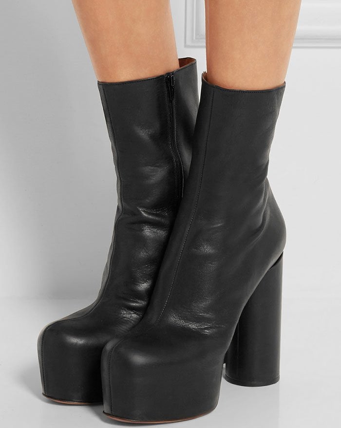 Vetements Leather Platform Boots