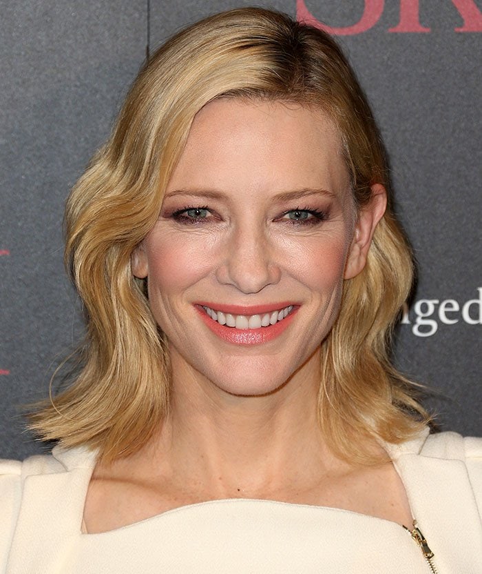 Cate Blanchett radiates elegance with soft waves and a warm smile at the 2016 SK-II #ChangeDestiny Forum in West Hollywood