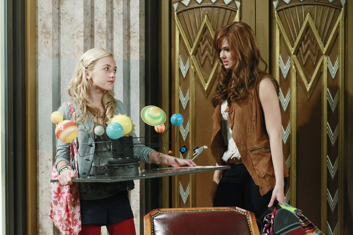Debby Ryan played Jessie Prescott and Peyton List played Emma Ross on the Disney Channel show "Jessie"