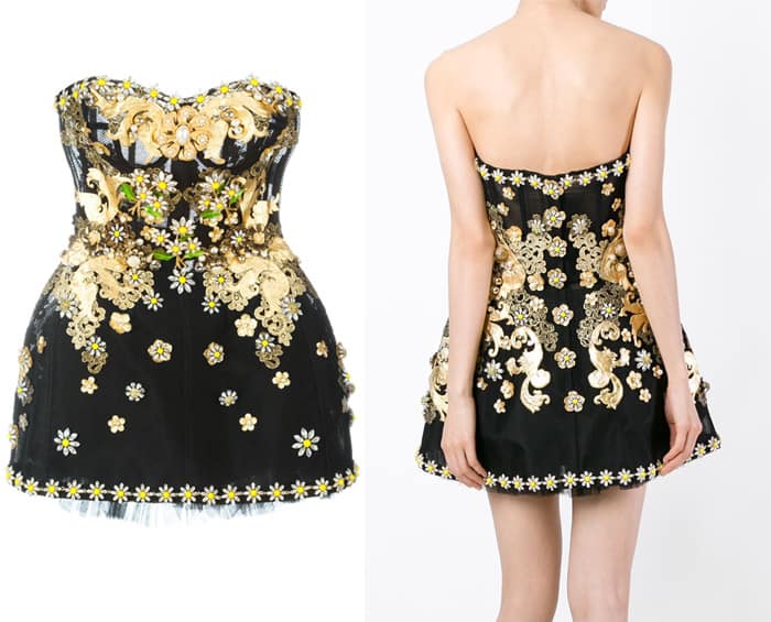 Dolce Gabbana Embellished Daisy Dress