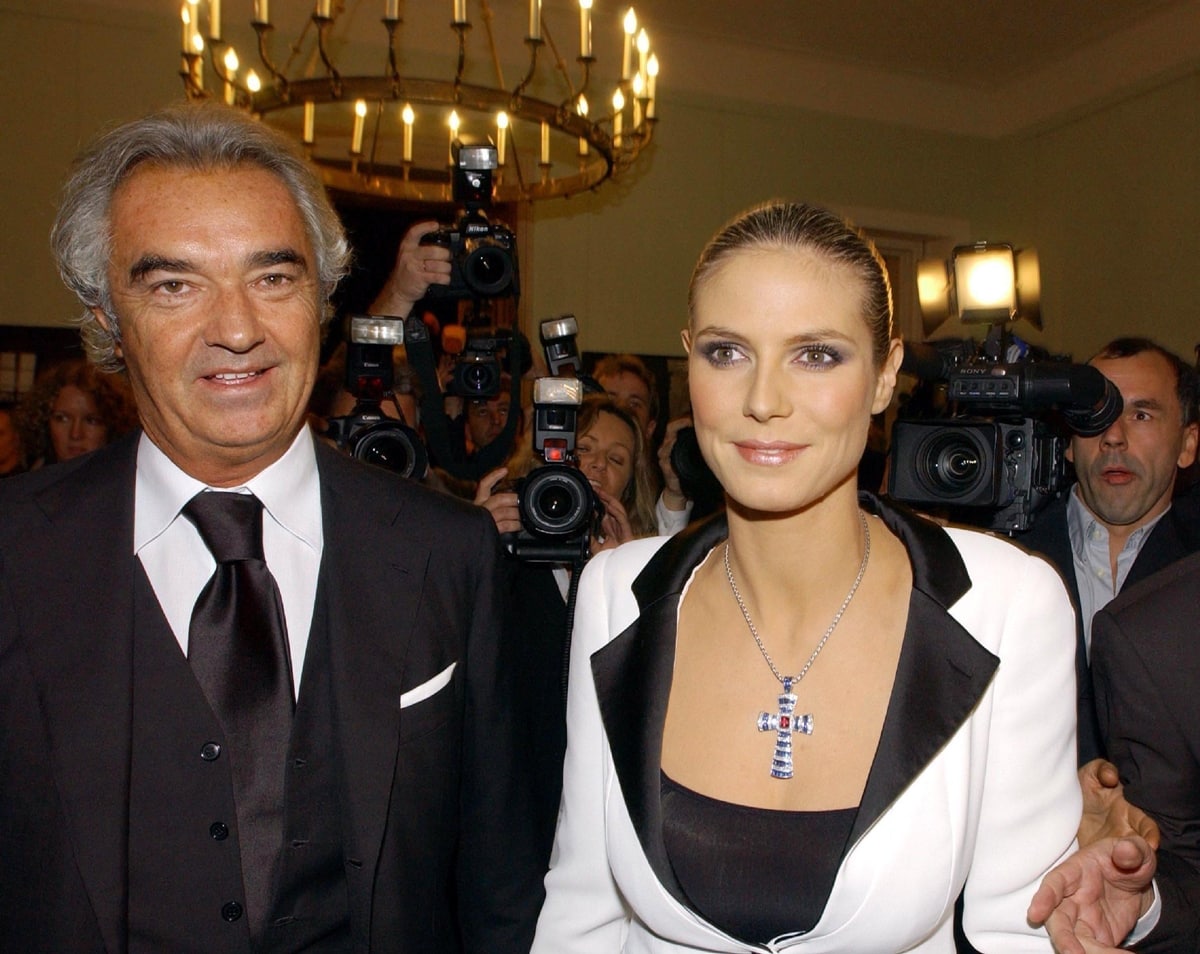 Heidi Klum, internationally renowned model and television personality, shares a unique connection with her ex-partner Flavio Briatore, who is the biological father of their daughter, Leni Klum
