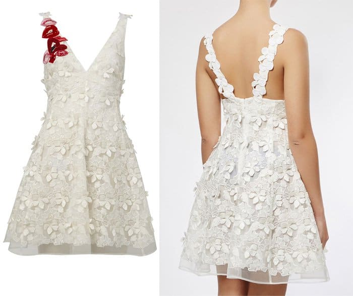 Giamba Flower Applique Dress