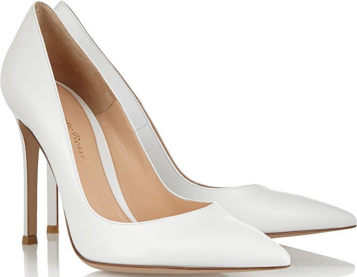 White Gianvito Rossi Leather Pumps