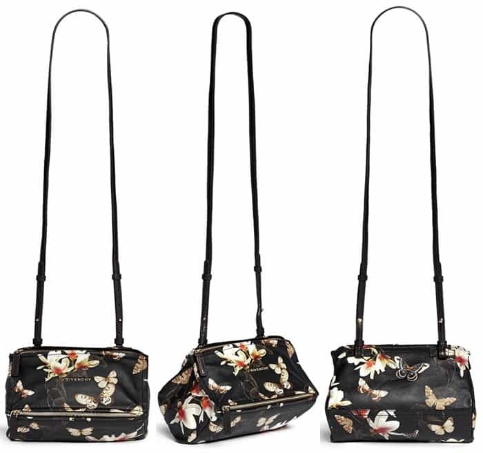 This meticulously structured carryall features two angled compartments to keep your essentials safely stowed
