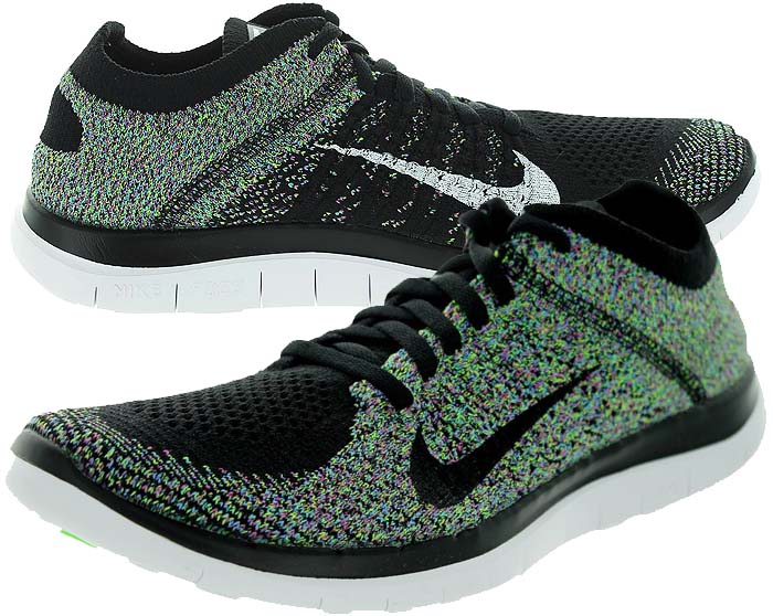 Nike Women’s Free 4.0 Flyknit running shoes in the signature multi-color knit, originally retailing for $120