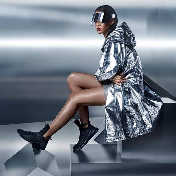 Rihanna's Fenty x Puma trainers are "designed to draw attention, push boundaries, and change the game." -- posted on February 18, 2016
