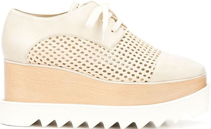 Stella McCartney “Elyse” Lace-Up Platform Shoes