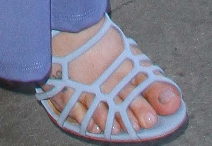 Iggy Azalea's feet in Schutz "Juliana" cage sandals