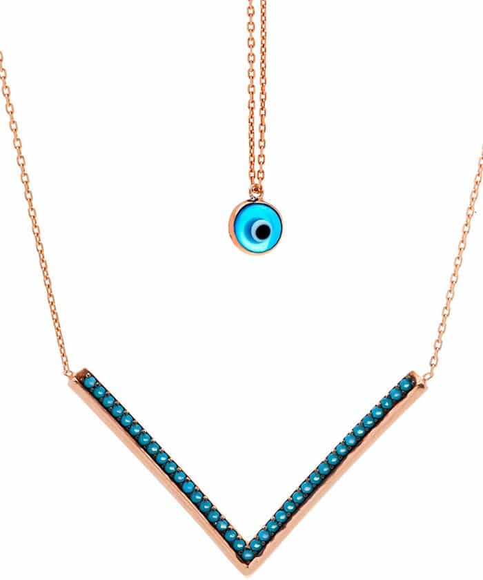 Lord Taylor Cubic Zirconia Evil Eye Necklace
