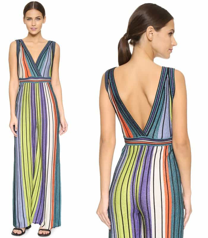 M Missoni V Neck Wide Leg Jumpsuit