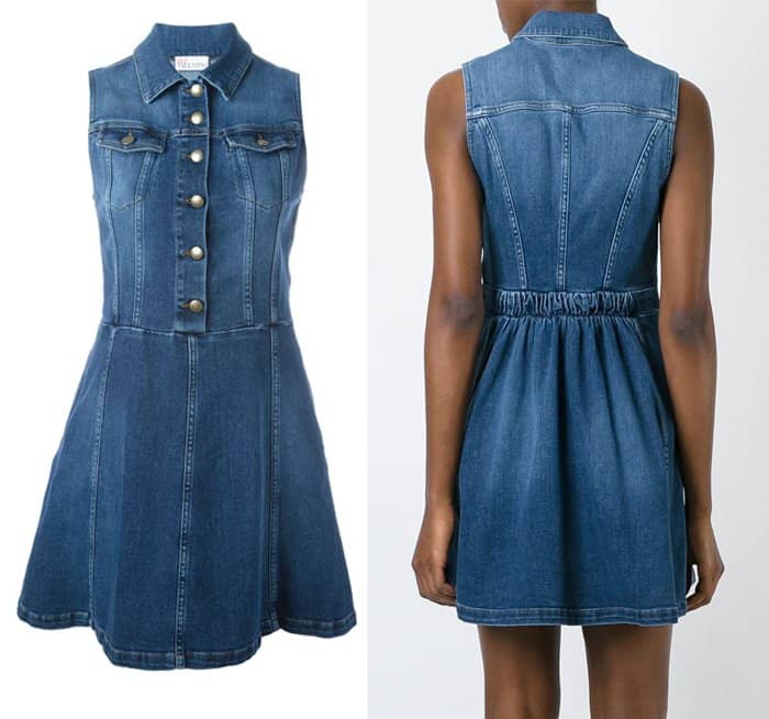 Red Valentino Flared Denim Dress