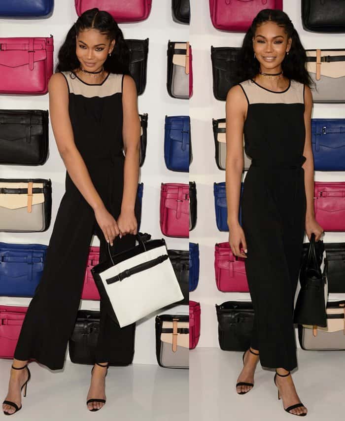 Chanel Iman at the Reed and Kohl’s collection launch in New York on April 20, 2016
