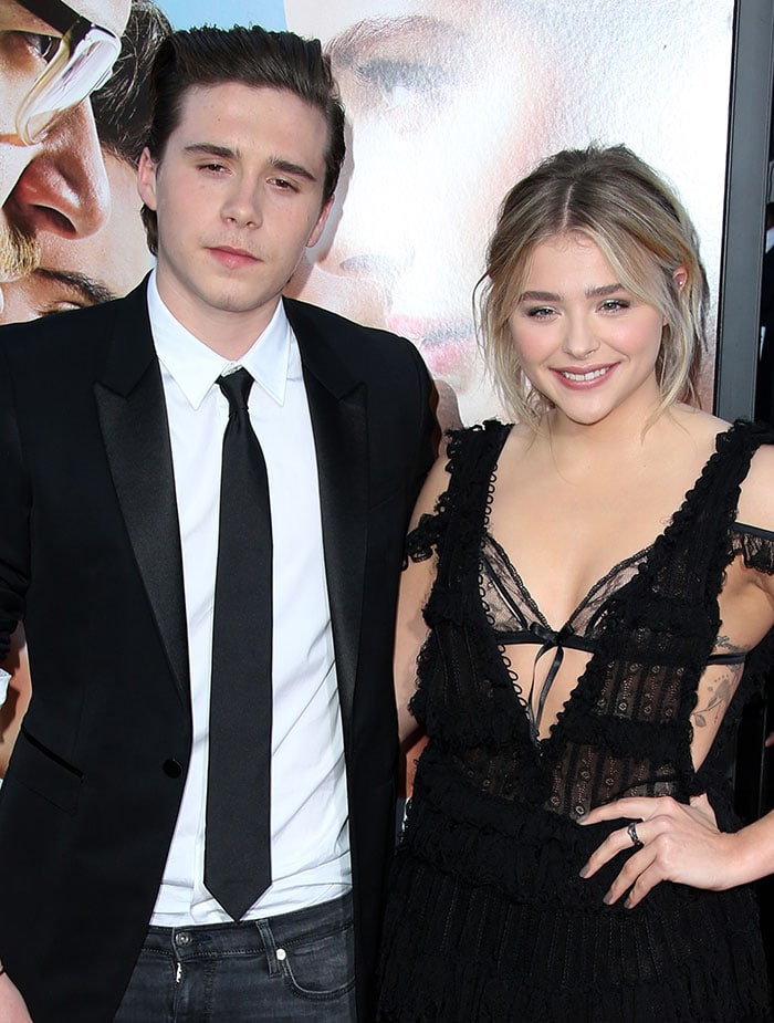 Brooklyn Beckham and Chloë Grace Moretz make their red carpet debut as a couple at the "Neighbors 2: Sorority Rising" premiere